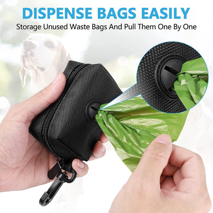 Dog Poop Bag Dispenser Holder Soft Waste Bags Roll Holders,2P Purple&Black